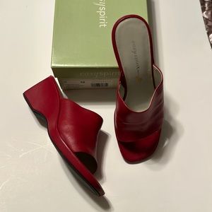 Easy Spirit Esdarien Red Leather sandals